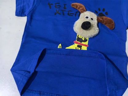 Kids Clothes Summer Children Boy Girls Cartoon T Shirt Shorts 2Pcs/sets Baby Toddler Clothing Infant Sportswear 1 2 3 4 5 Years