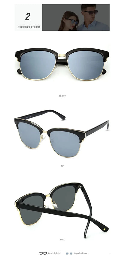 Half Frame Sunglasses Women's Fashion Half Frame Driving Sunglasses Outdoor Travel