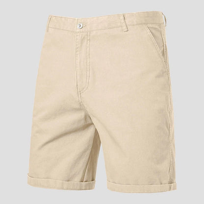 Men Casual Cotton Shorts Golf Dress Shorts Light Weight Sports Casual Knee Shorts Men's Bermuda