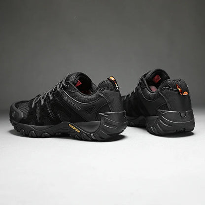 Men's Hiking Shoes Suede Leather Outdoor Shoes Wear-resistant Men Trekking Walking Hunting Tactical Sneakers