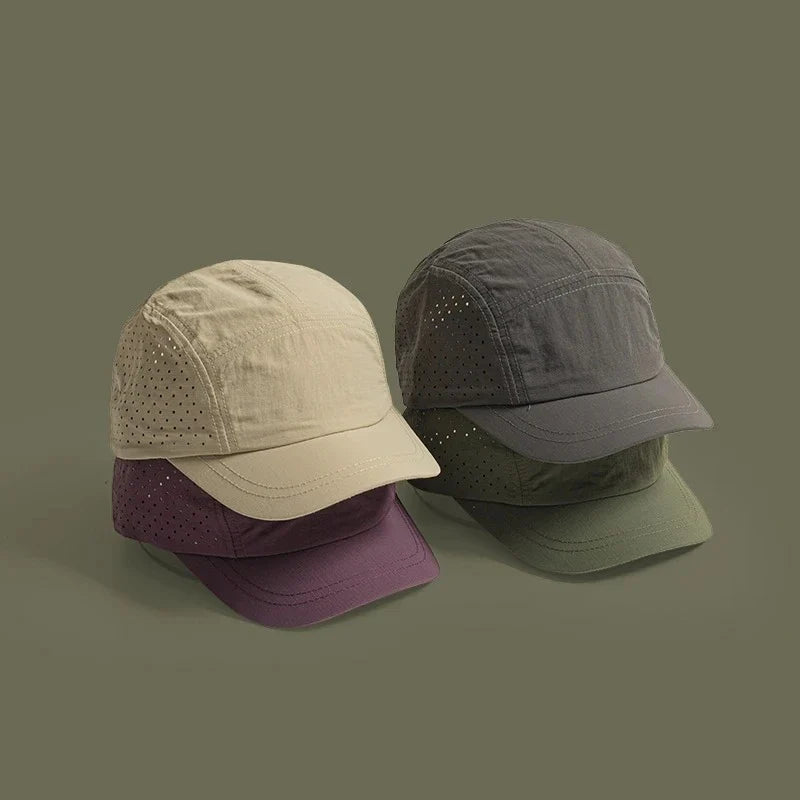 Summer Thin Breathable Mesh Baseball Caps for Men and Women Outdoor Camping Leisure Sun Protection Quick-drying Hiking Hats