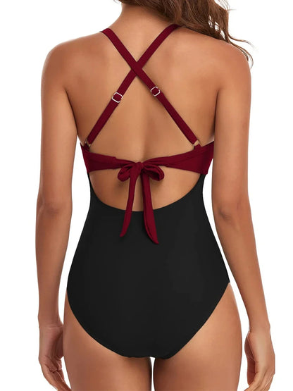 2026 Plain Ruched Swimsuit Women One Piece Solid Swimwear Female Beachwear Bathers Bathing Swimming Swim Bodysuit Summer