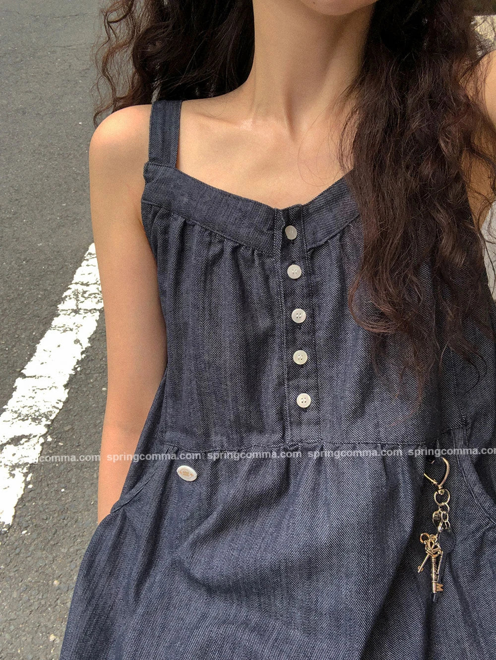 Korean Sle ort Denim Overalls Women's Faionable Summer Dr Vest Dr No Brand Commute Sle 00% Other Material