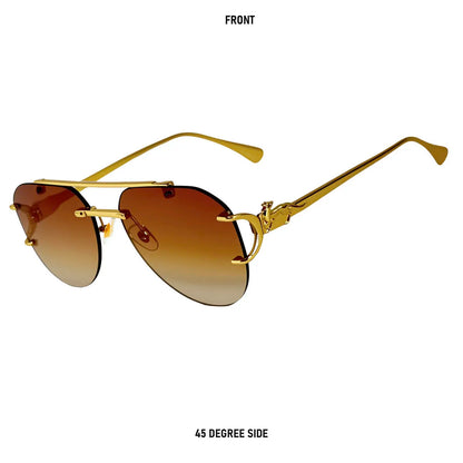 Oval Rimless Sunglasses Women Trendy 2026 Fashion Glasses UV400 Protection Brand Design Sunglass Lentes De Sol Mujer Zonnebril