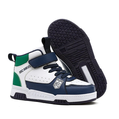 Children‘s High-top Basketball Boots Boys Girls Non-slip Basketball Trainers Outdoor Jogging Sneakers Breathable Athletic Shoes