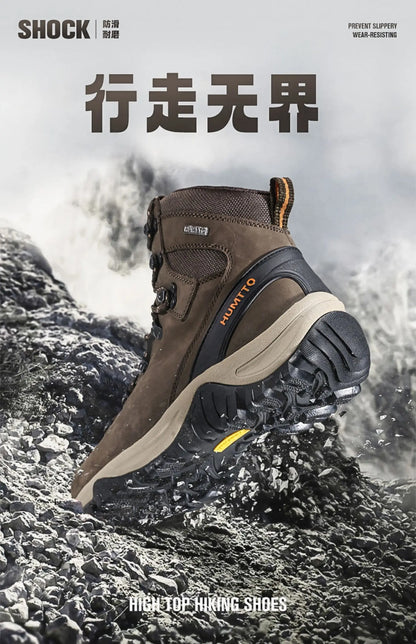 Hiking shoes Men's waterproof hunting Boots Tactical Desert Combat Ankle trekking Boots Male Women warm Leather Sneakers