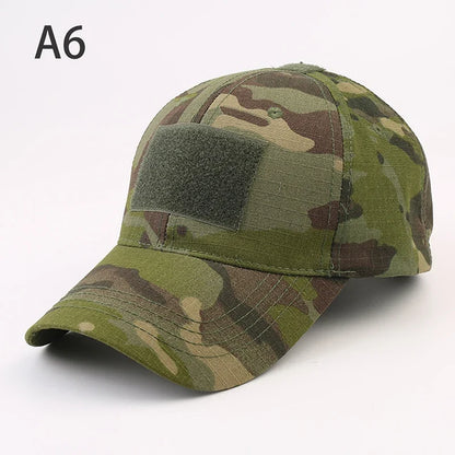 1pc Baseball Caps Camouflage Tactical Outdoor Soldier Combat Paintball Adjustable Hat Summer Snapback Sun Hats for Men Women