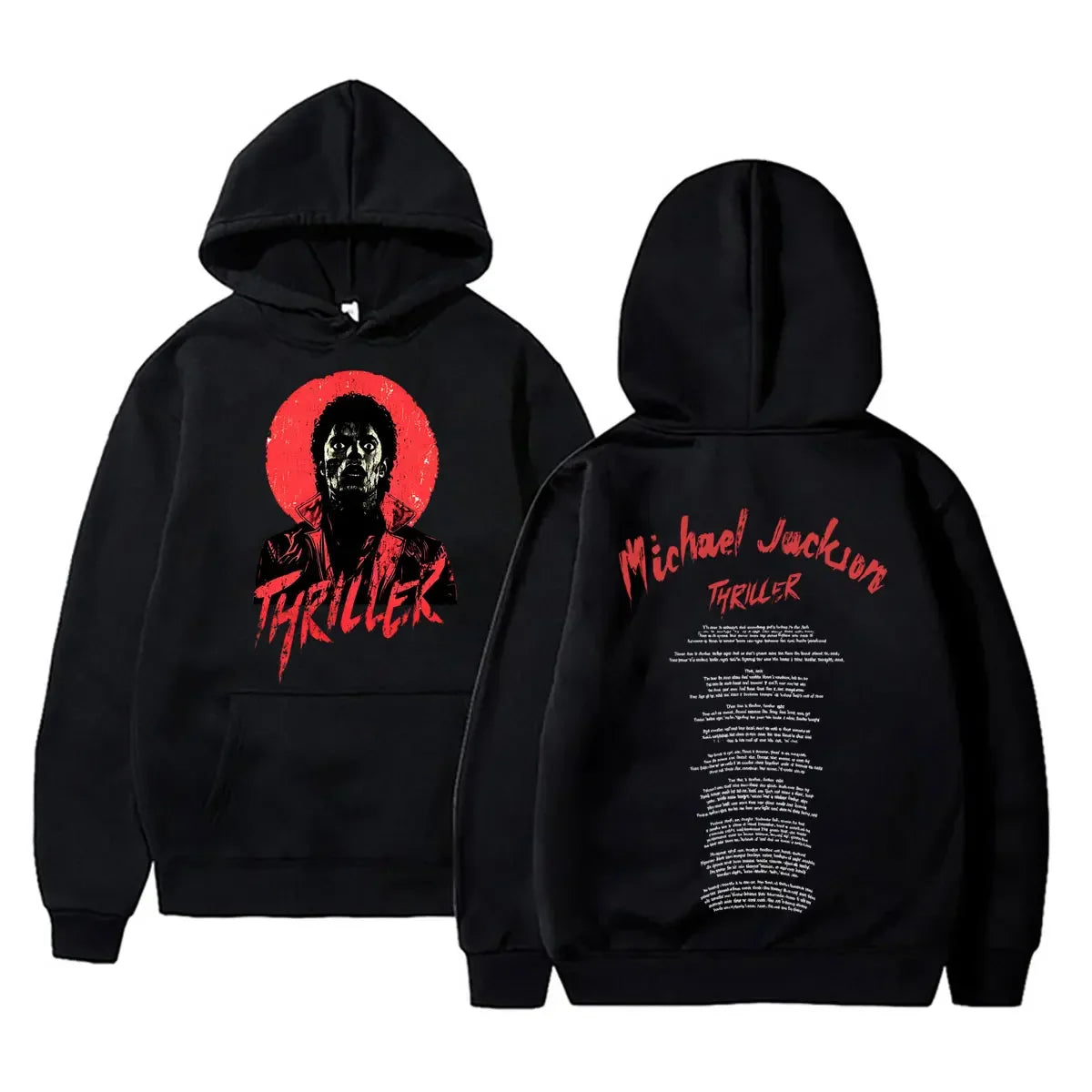 Michael Jackson King of Pop Graphic Hoodie Men Women Vintage Gothic Rock Sweatshirt Male Hip Hop Punk Oversized Pullover Hoodies