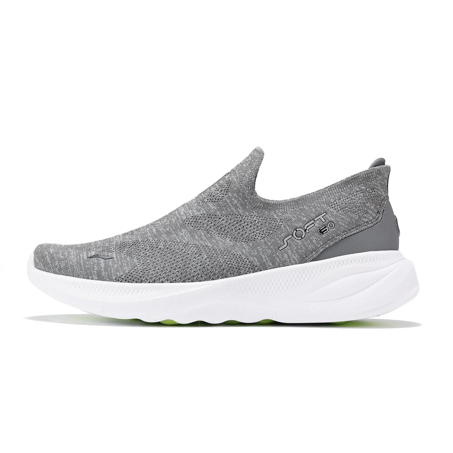 Men's SOFT GO 2 KNIT Slip-on Casual Walking Shoes Cushion Comfy Stable LiNing Mesh Jogging Daily Sports Sneakers AGLV017