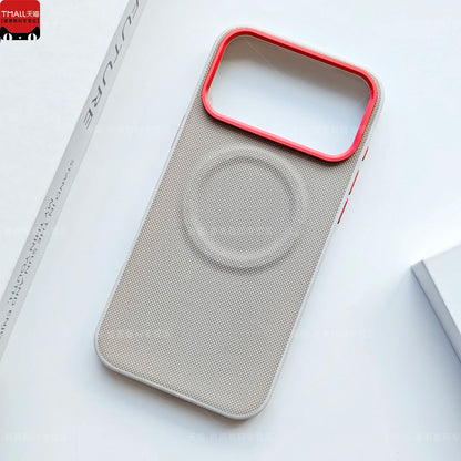 For iPhone 17 Pro Max 17 Pro Case Luxury Leather Magnetic Back Cover For Magsafe wireless charging Shell Bumper Funda