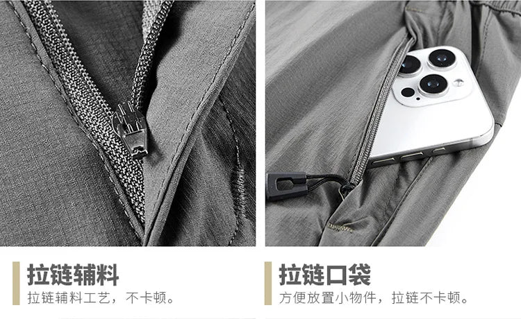 Big Size 8XL Men's Cargo Pant Straight Leg Fishing Trouser Male Multi Pocket Ice Silk Lightweight Thin Breathable Quick Dry Plus