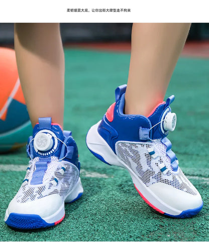 New high-quality breathable and fashionable casual basketball shoes for children and boys