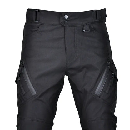 Waterproof Motorcycle Riding Pants All-Season Reflective Strip Adjustable Waistband Knee & Hip Pad for Outdoor Riding pants