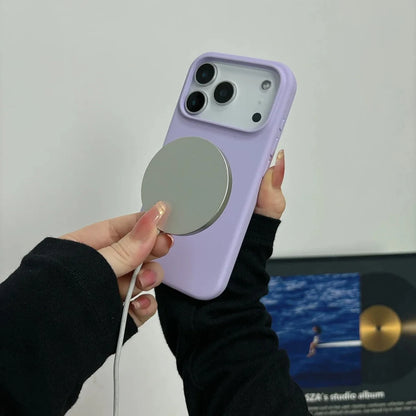 Original Liquid Silicone For Magsafe Phone Case for iPhone 17 16 15 14 13 Pro Max 17Pro Official Magnetic Soft Protective Cover