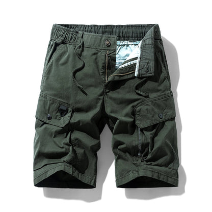 Summer Men Cargo Cotton Shorts Mens Beach Multi Pocket Shorts Pants Man Spring Casual Fashion Joggers Shorts Male Dropshipping