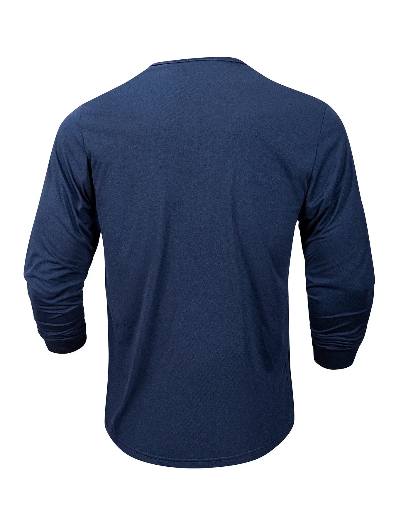 New Men's Henley T-shirts Long Sleeve Basic Casual Band Collar T Shirts Comfortable Soft Pullover Tops Male Tee