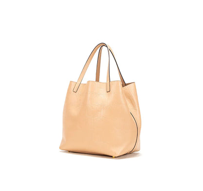 Genuine Leather Classic Style Women's Handbag Minimalist and Versatile Exquisite Craftsmanship Solid Color Elegance