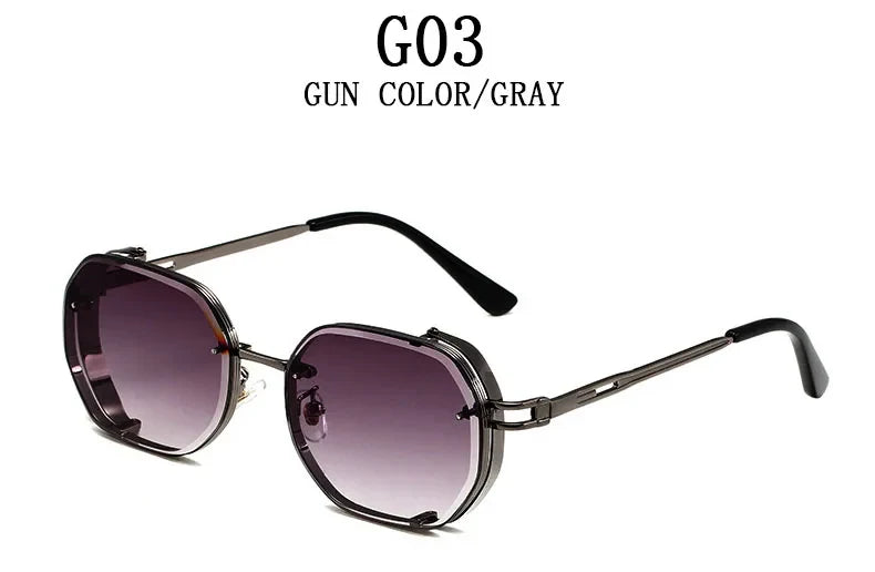 Steampunk Sunglasses For Men Punk Retro Sunglasses Women Trendy Vintage Fashion GlassesLuxe Gafas De Sol Hombre Zonnebril Heren
