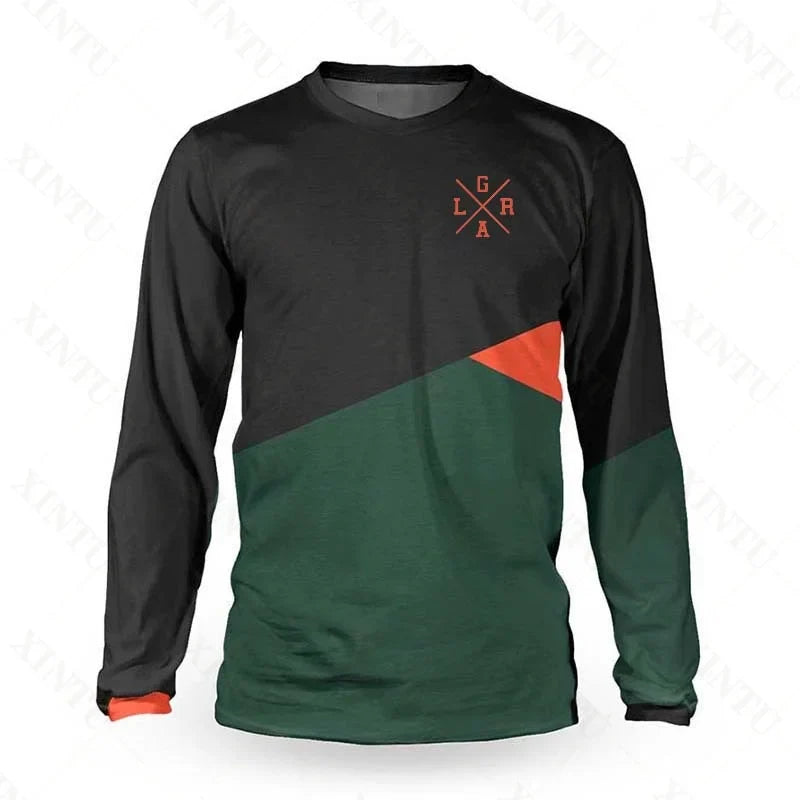 2022 Loose rider Men long sleeve Jersey BMX MTB Mountain Bike Shirt DH motocross sportswear breathable and dry fast
