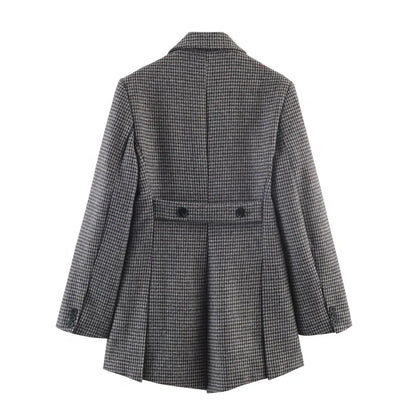 2026 Spring Fashion Vintage Asymmetry Stylish Long Women Blazer Office Lady Fashion Jacket Female Blazer