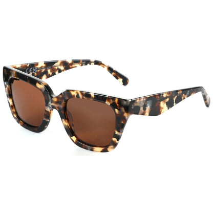Women's Fashion Sunglasses Polarized UV Protection Square Acetate Frame Gift with Printing Butterfly Design