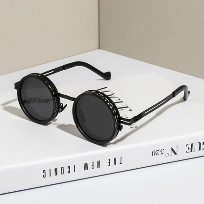 Cycling Polarized ND9 Adjustable Dimming Sun Glasses Men Women Round Sunglasses Retro Punk Men's Fishing Eyeglasses Shades UV400