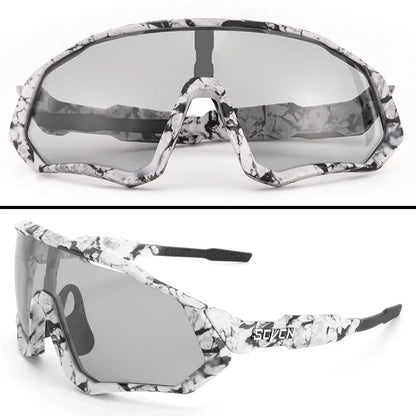 New Style Sunglasses Photochromic Sport Cycling Glasses Bicycle Eyewear Mountain Bike Cycl Goggles UV400 MTB Road for Men