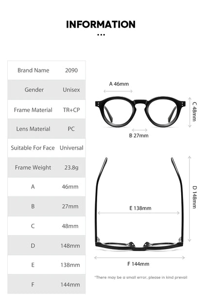 Classical Men's Prescription Glasses TR90 Reading Glasses Anti Blue Ray Glasses Frame Men Customize  Prescription Eyewear