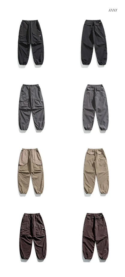 Spring Summer Korean Outdoor Functional Waterproof Cargo Pants For Men Clothing Harajuku Joggers Casual Breathable Pants Male