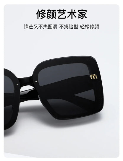 2026 New Luxury Square Sunglasses for Women Sun Glasses Oversized Frame UV400 Protection Trendy Shades for Driving Daily Wear