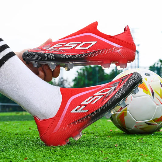 New High Quality Men Football Shoes Anti-Slip Soccer Cleats Breathable Training Sneakers Durable Wear Resistant Outdoor