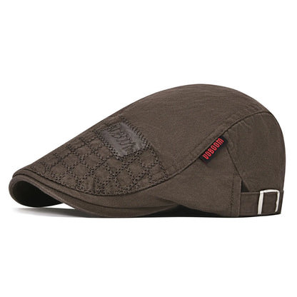 Cotton Flat Ivy Cap Men Retro Newsboy Caps Distressed Male Golf Boina Baker Boy Hat Adjustable Spring Summer Autumn Beret