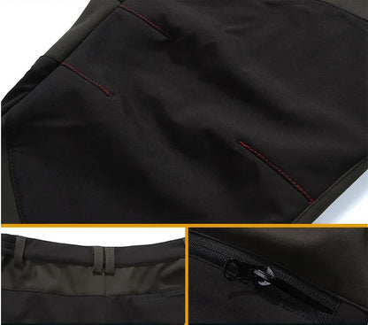 Men Trekking Pants Hiking Snow Autumn Winter Outdoor Soft Shell Thick Cloth Windproof Colorful Warm Camping Trousers