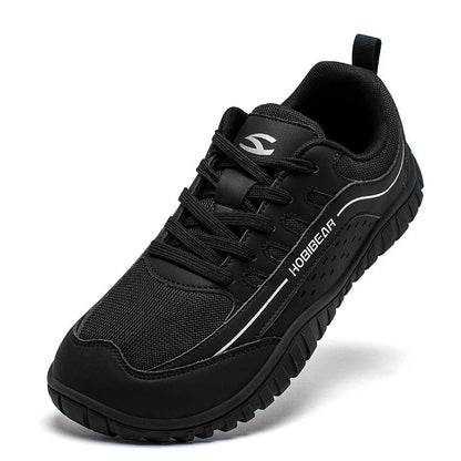 Unisex Wide Toe Sneakers Outdoor Travel Breathable Shoes Comfortable Lace Up Walking Sneakers