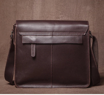 Luxury Brand Genuine Leather Shoulder Bag Men Crazy Horse Cowhide Messenger Bag Women Retro Crossbody Bag Trend Satchel Bag
