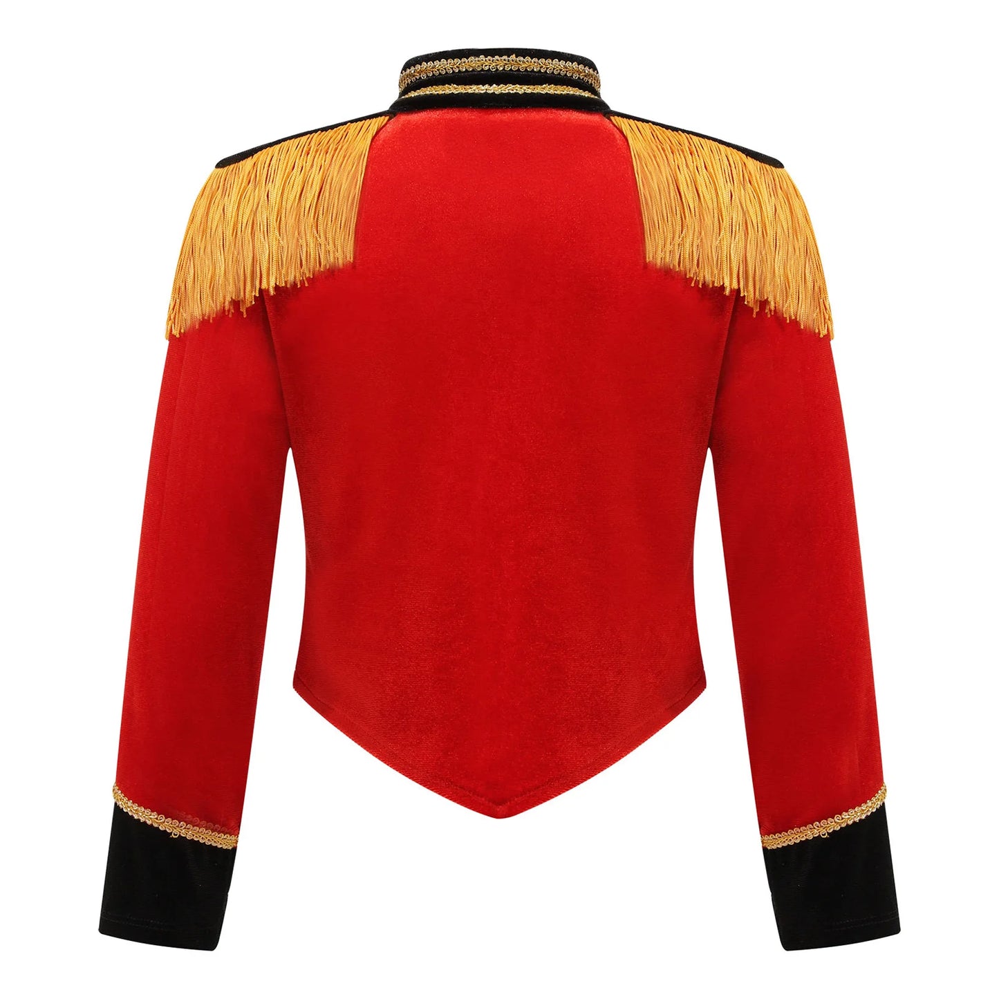 Kids Girls Boys Drum Major Costume Marching Band Uniform Ringleader Drummer Halloween Cosplay Performance Prince Costume