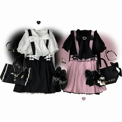 Japanese Gothic Y2k Lolita Skirt Women Elegant Sweet Lace Ruffles Ribbon Bandage Mini Skirts Girls Sexy Cute Punk Party Skirt