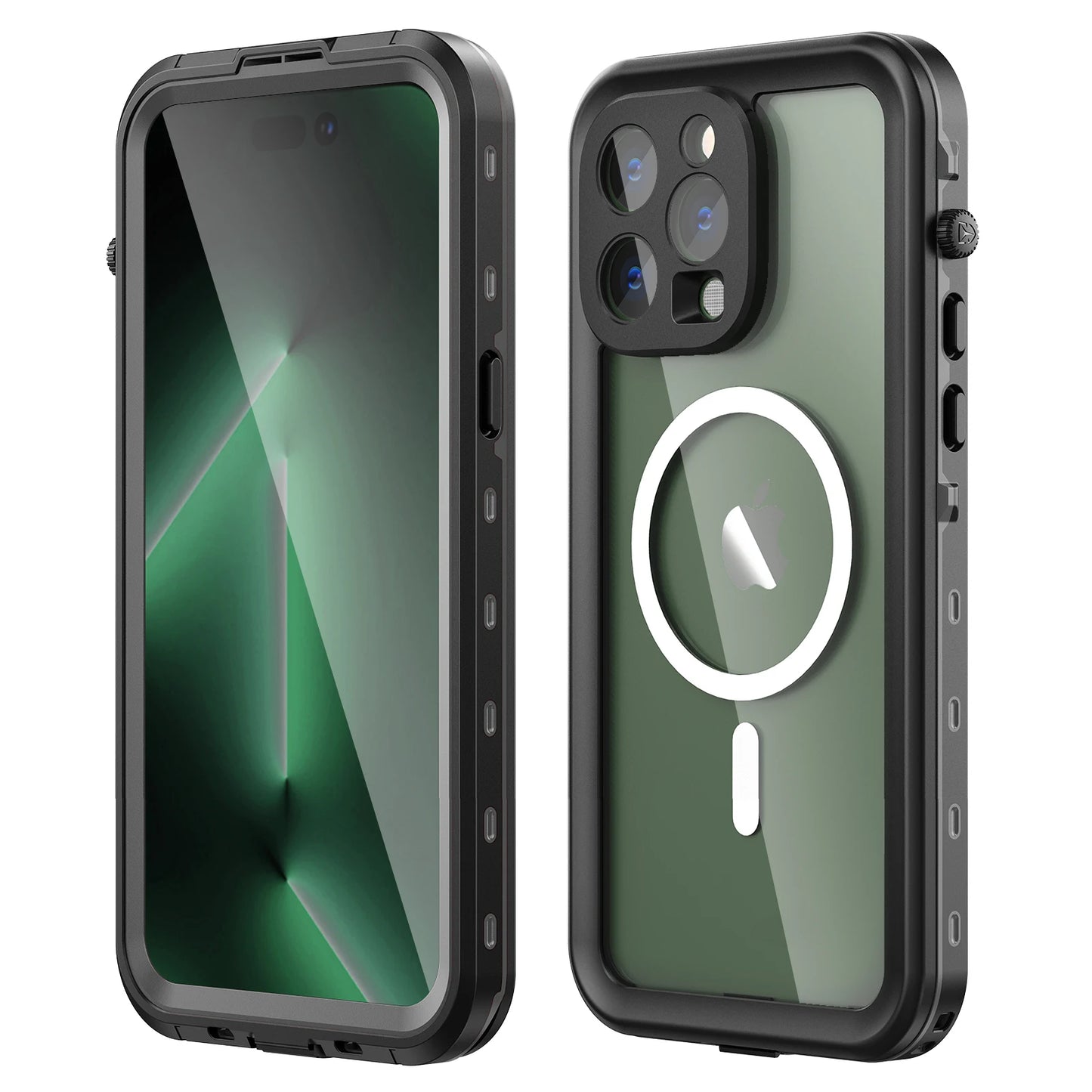 hot sale magnetic shockproof dustproof IP68 professional waterproof phone case for iphone16promax/15/14/13