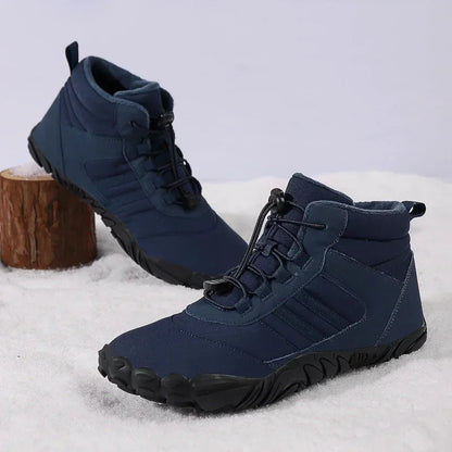 New Winter Booties Men Snow BareFoot Casual Shoes Outdoor Waterproof Work Shoes Warm Fur Men Ankle Shoes Snow Boots Plus Size 50
