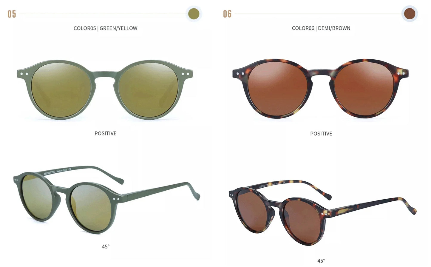(S Size) Retro Circular Polarized Sunglasses 2026 2025 Men Women Vintage Small Round Sun Glasses UV400 Goggles Shades