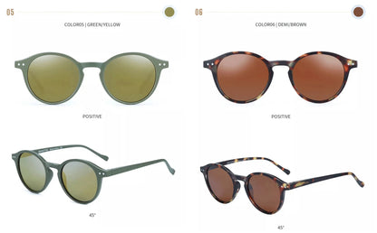 (S Size) Retro Circular Polarized Sunglasses 2026 2025 Men Women Vintage Small Round Sun Glasses UV400 Goggles Shades