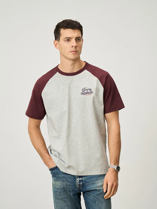 2026 Summer New 240gsm Cool  Feeling Sorona Fabric T-shirts Men Oversize Raglan Sleeve Athletic Sports Gym Workout Tops