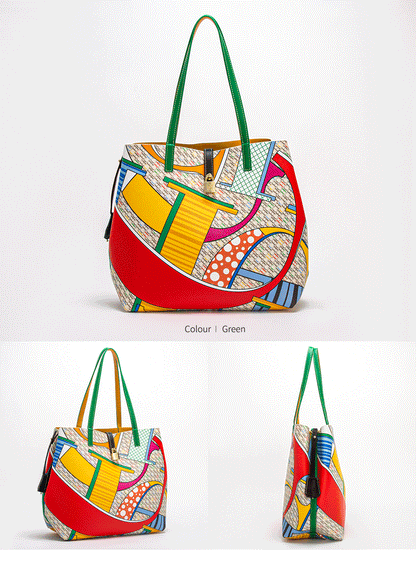 Women's Work 2024 Seasons New Leisure Personalized Tote Bag Fashion Underarm Bag Retro Large Capacity Shoulder Bag
