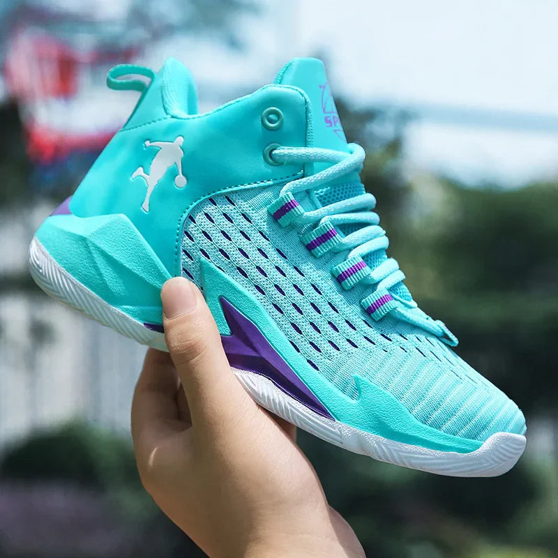 High Quality Children Casual Shoes Mesh Sneakers Comfortable Boy's Sport Shoes Fashion Cushioning Non-slip Kids Basketball Shoes