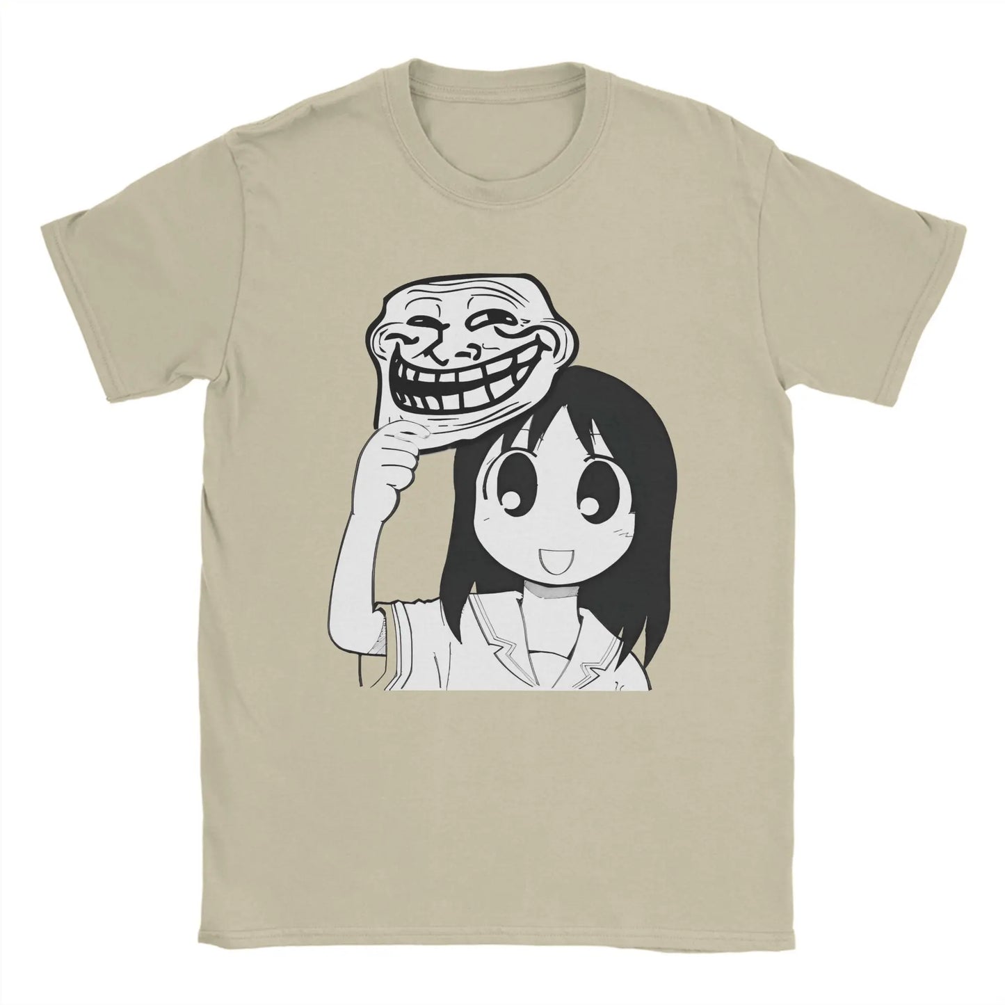 Man T-Shirt Osaka Autistic Funny Kawaii Ayumu T Shirts Fashion Anime Azumanga Daioh Summer Tee Shirt Pure Cotton Tops Plus Size