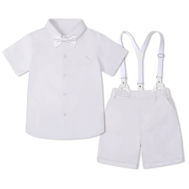 Baby Boy Clothes Toddler Wedding Outfit Kids Formal Birthday Party Suit Set Infant Graduation Piano Performance School Clothes
