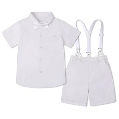 Baby Boy Clothes Toddler Wedding Outfit Kids Formal Birthday Party Suit Set Infant Graduation Piano Performance School Clothes