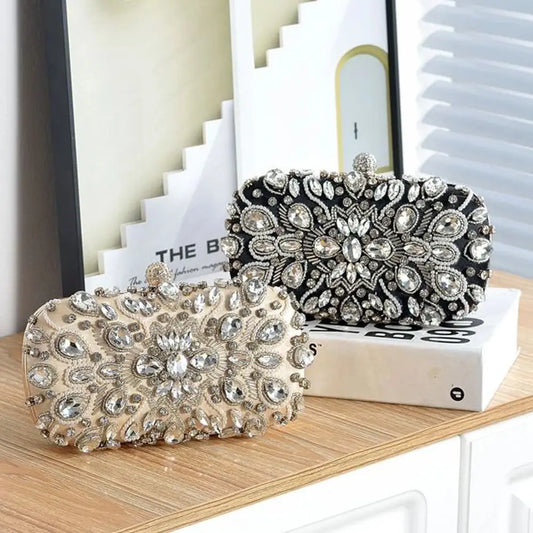 Women Clutch Bag Rhinestone Wedding Clutch Purse Luxury Women's Party Purse and Handbags Wallets Elegant Shoulder Bag