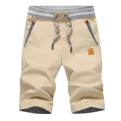Men's Shorts Hot 2024 Summer Casual Cotton Fashion Style Boardshort Bermuda Male Drawstring Elastic Waist Breeches Beach Shorts