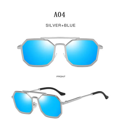 Metal Punk Square Sunglasses For Men Luxe Vintage Steampunk Sunglasses Women Trendy Retro Fashion Glasses Gafas De Sol Hombre